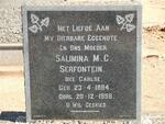 SERFONTEIN Salimina M.C. nee CARLSE 1884-1958