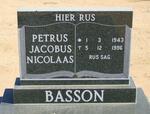 BASSON Petrus Jacobus Nicolaas 1943-1996