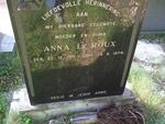 ROUX Anna, le 1915-1974