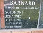 BARNARD Solomon Johannes 1919-1998