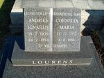LOURENS Andries Ignatius 1905-1994 & Cornelia Maria 1912-1998