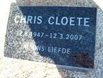 CLOETE Chris 1947-2007