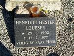 LOUBSER Henriett Hester 1902-1977