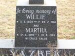 YAZBEK Willie 1879-1956 & Martha 1897-1985