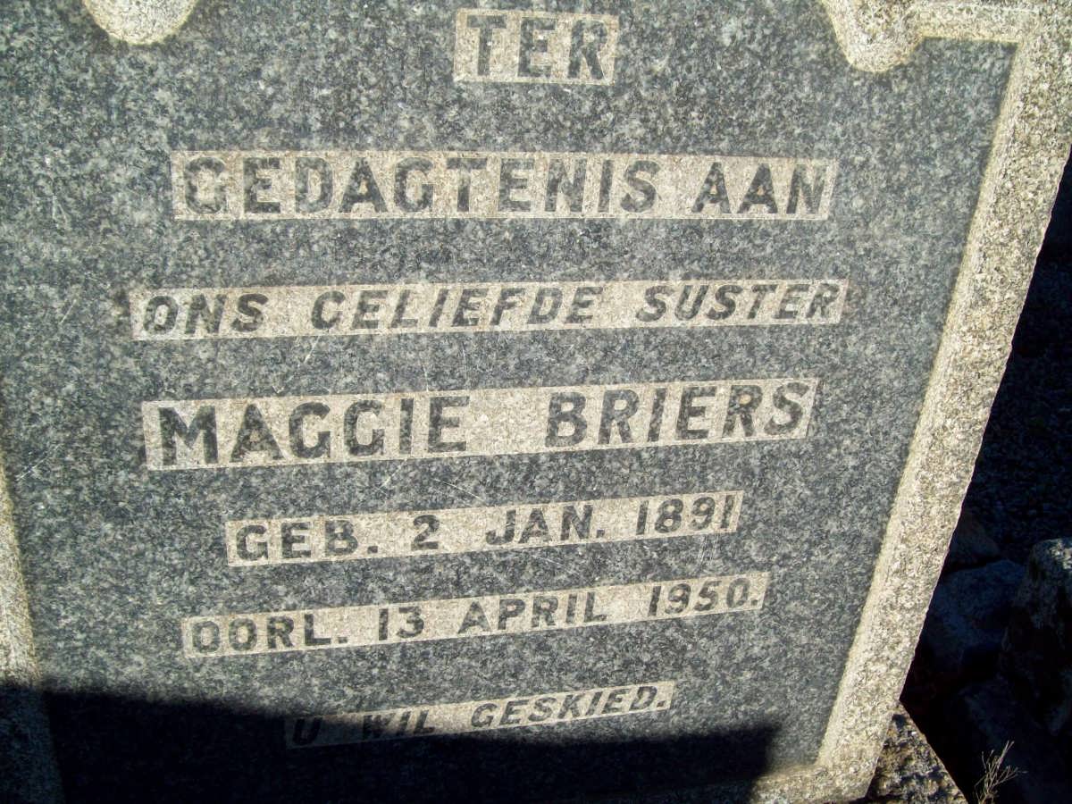 BRIERS Maggie 1891-1950