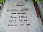 BORCHERDS Johanna Susanna nee ROUX 1864-1961