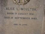 MOULTON Alice L. 1861-1885