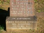 VRIES J.C., de 1841-1906 & Anna Susanna ACKERMANN 1847-1906