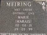 MEIRING Marie nee MARAIS 1921-1999