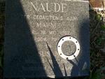 NAUDE Maynie -1962 & Susan -1967