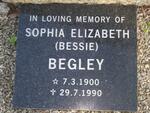 BEGLEY Sophia Elizabeth 1900-1990
