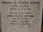 BEYERS Christiaan Frederik 1829-1886 & Anna Maria VAN DER BYL 1839-1894