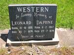 WESTERN Leonard 1901-1974 & Daphne 1907 -1974