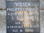 VISSER Philippus Rudolf 1910-1999 & S.S. KRIGE 1913-1995