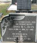 BUYS Anna M.C. 1916-1965 :: BUYS Leon 1948-1965