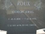 ROUX Gideon Kriel 1928-1982