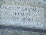 HUMAN Adriaan Erasmus 1920-1989