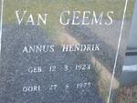 GEEMS Annus Hendrik, van 1924-1975