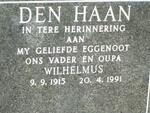 HAAN Wilhelmus, den 1915-1991