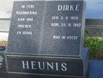 HEUNIS Dirke 1926-1993