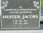 JACOBS Hester 1967-1996