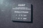 HUNT Ronald Frank 1921-2008