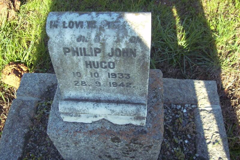 HUGO Philip John 1933-1942
