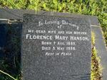 HANSON Florence Mary 1885-1958