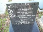 EKSTEEN Elizabeth Johanna Antoinette nee KRUGER 1889-1976