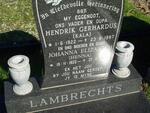 LAMBRECHTS Hendrik Gerhardus 1922-1987 & Johanna Elizabeth 1922-19?