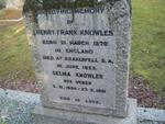 KNOWLES Henry Frank 1879-1953 & Selma WEBER 1894-1981