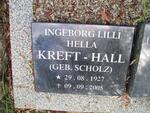 KREFT-HALL Ingeborg Lilli Hella nee SCHOLTZ 1927-2005