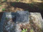 METROWICH Margaret 1915-1992