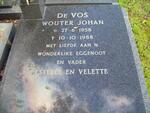 VOS Wouter Johan, de 1958-1988