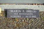 BOONZAAIER Marie J. 1913-2002