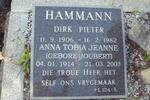 HAMMAN Dirk Pieter 1906-1982 & Anna Tobia Jeanne JOUBERT 1914-2003
