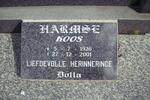 HARMSE Koos 1926-2001