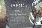 HARMSE Calie nee RUPPERSBERG 1920-1979