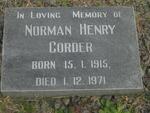 CORDER Norman Henry 1915-1971