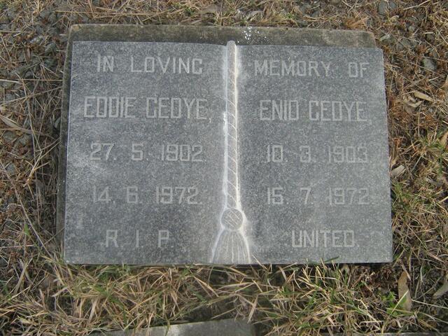 GEDYE Eddie 1902-1972 & Enid 1903-1972