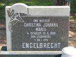 ENGELBRECHT Christina Johanna Maria, formerly LIEBENBERG nee STADLER 1898-1975