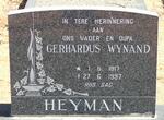 HEYMAN Gerhardus Wynand 1917-1997