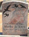 KLERK Martha, de 1916-2006