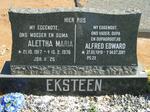 EKSTEEN Alfred Edward 1919-2001 & Alettha Maria 1917-1976