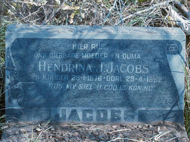 JACOBS Hendrina J. 1876-1952