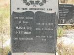 HATTINGH Maria M.S. nee LABUSCHAGNE 1870-1954