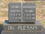 PLESSIS Jacobus Josephus, du 1911-1985 & Magdalena Susara 1916-1985