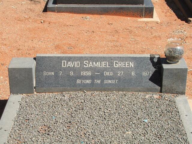 GREEN David Samuel 1956-1977