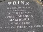 PRINS Jurie Johannes Marthinus 1932-2005 & Rachel Elizabeth VAN ZYL 1932-
