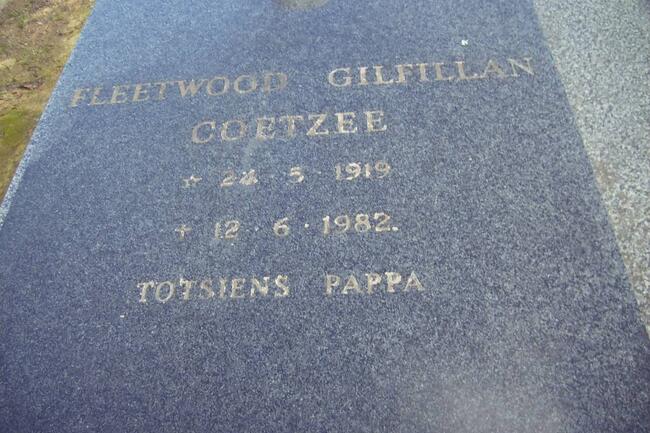 COETZEE Fleetwood Gilfillan 1919-1982